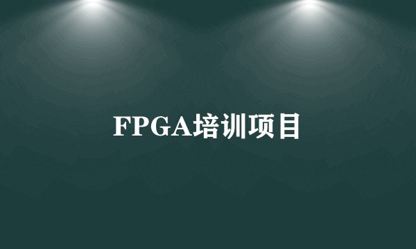 FPGA培训项目