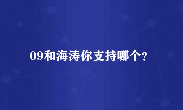 09和海涛你支持哪个？