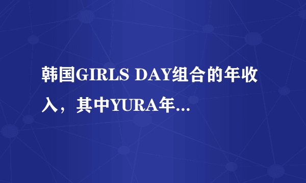 韩国GIRLS DAY组合的年收入，其中YURA年收入是多少