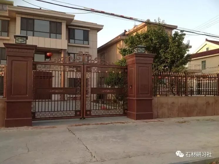 别墅围墙大门石柱设计案例大全