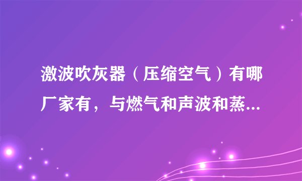 激波吹灰器（压缩空气）有哪厂家有，与燃气和声波和蒸汽的有什么区别？