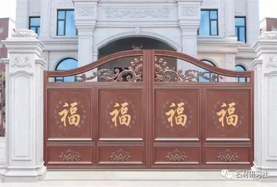 别墅围墙大门石柱设计案例大全