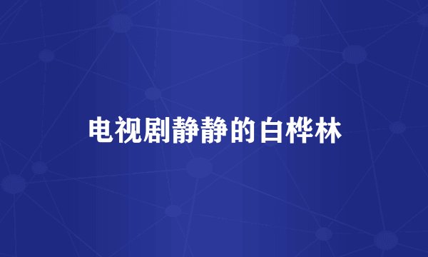 电视剧静静的白桦林