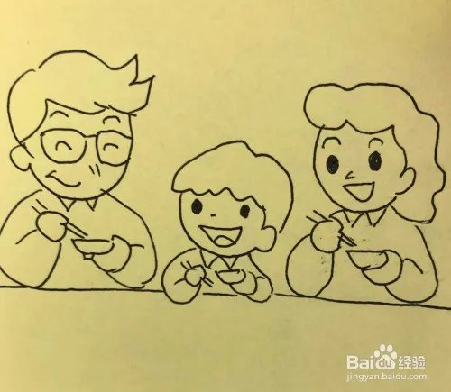 福全家福字图片简笔画视频