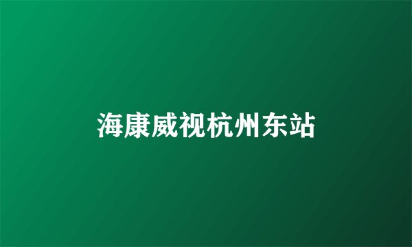 海康威视杭州东站