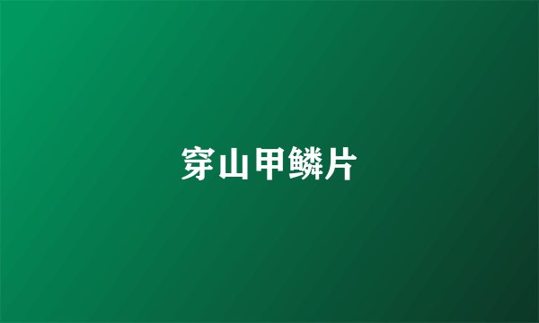 穿山甲鳞片