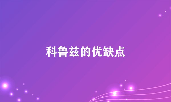 科鲁兹的优缺点