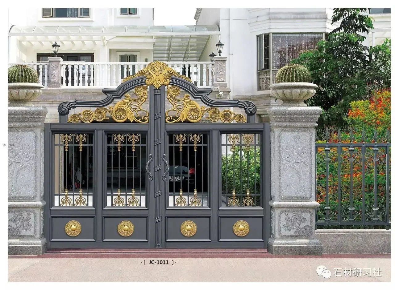 别墅围墙大门石柱设计案例大全