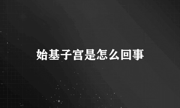 始基子宫是怎么回事