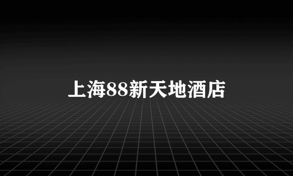 上海88新天地酒店