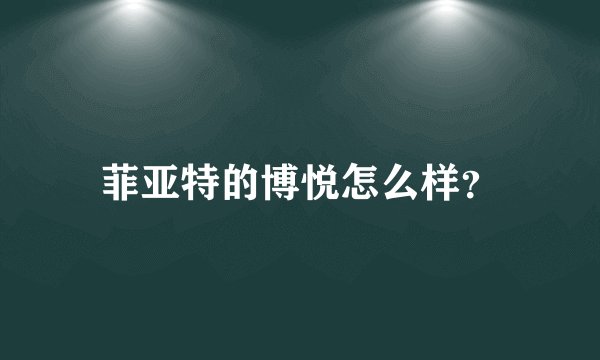 菲亚特的博悦怎么样?