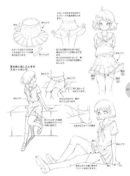 如何画动漫人物的衣服？