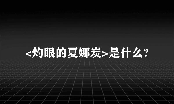 <灼眼的夏娜炭>是什么?