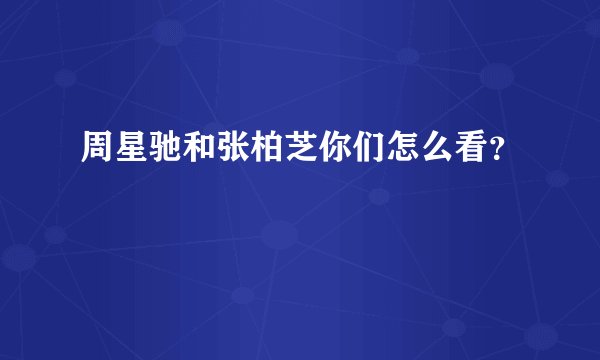 周星驰和张柏芝你们怎么看?