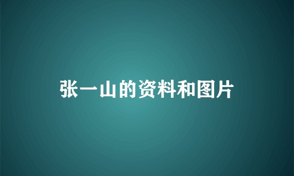 张一山的资料和图片