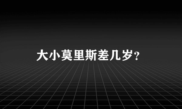 大小莫里斯差几岁？