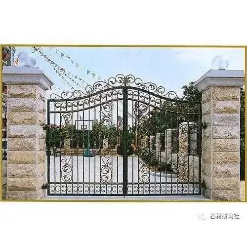 别墅围墙大门石柱设计案例大全