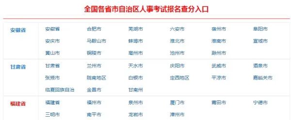 安徽公务员考试成绩排名怎么查