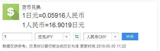 日元对人民币汇率查询，5184日元兑换多少人民币
