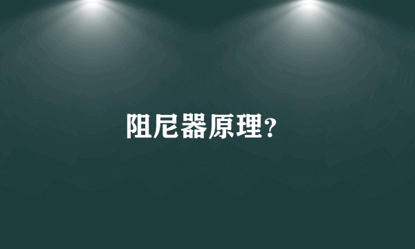 阻尼器原理？