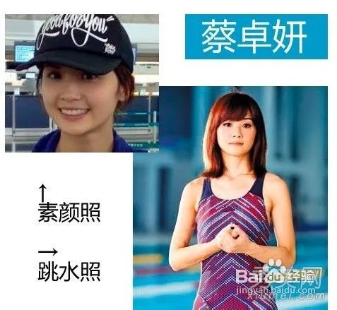 女星素颜跳水 真容PK谁皮肤保养有道