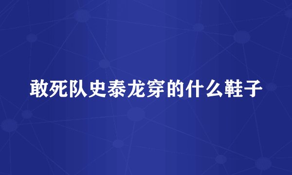 敢死队史泰龙穿的什么鞋子