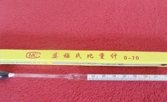 婆美氏比重计怎么读数