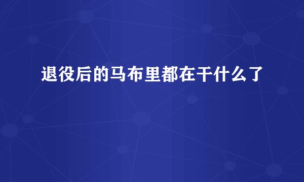 退役后的马布里都在干什么了