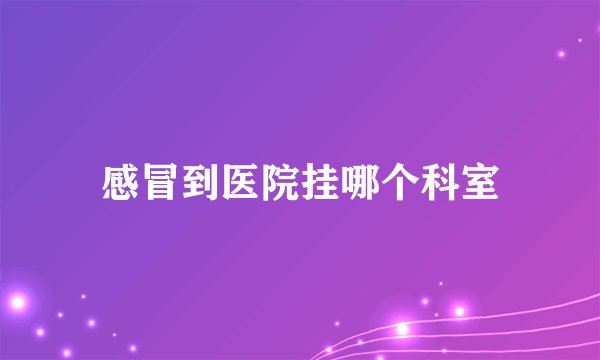感冒到医院挂哪个科室