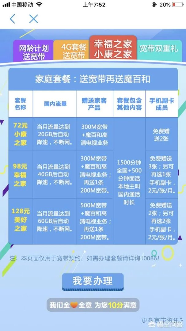 现在你用的什么套餐?当前中国移动10G以上的流量套餐有没有什么推荐?