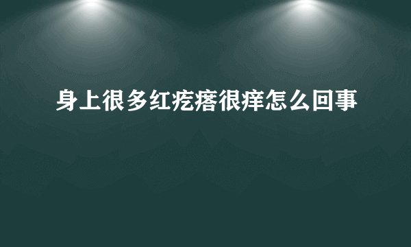 身上很多红疙瘩很痒怎么回事