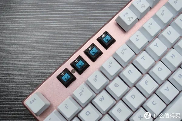 送女友的玫瑰金键盘 — 达尔优 108键 机械点彩版 背光机械键盘 开箱
