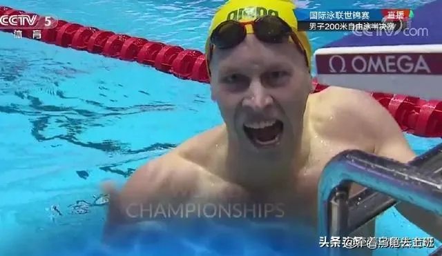 澳大利亚选手在男子200米自由泳半决赛中赢了孙杨之后像夺冠一样兴奋,你怎么看?
