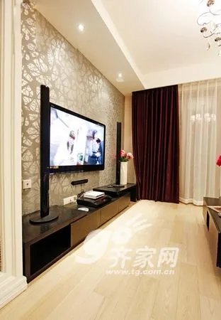 89平米2居时尚浪漫婚房 超炫马赛克拼图墙