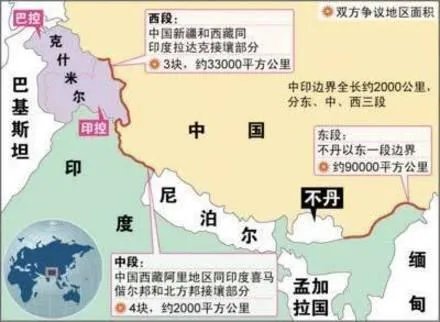 中印争端面积