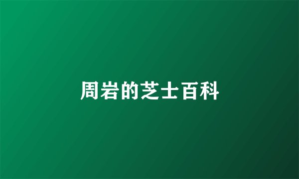 周岩的芝士百科