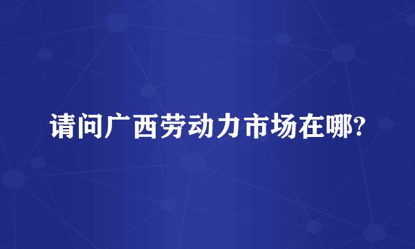 请问广西劳动力市场在哪?