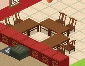 QQ餐厅6级12张座子最佳摆法