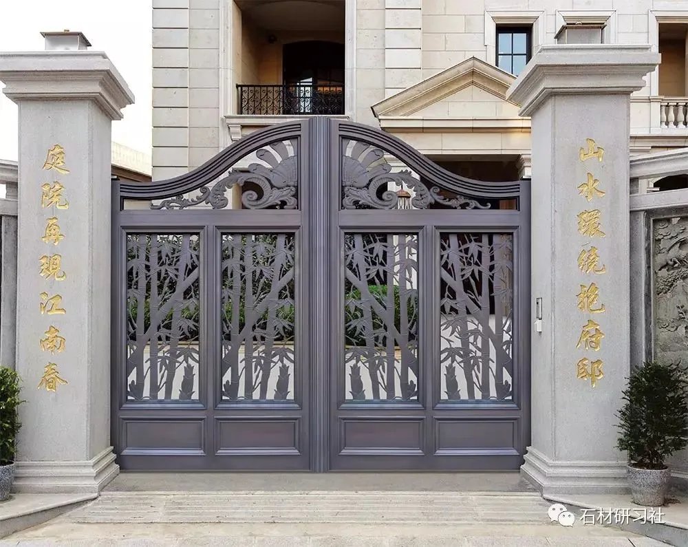 别墅围墙大门石柱设计案例大全