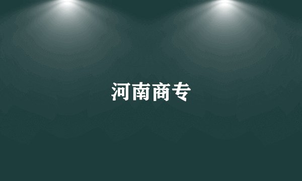 河南商专