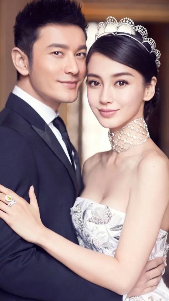 谁有Anglebaby和黄晓明的资料和图片合影也行