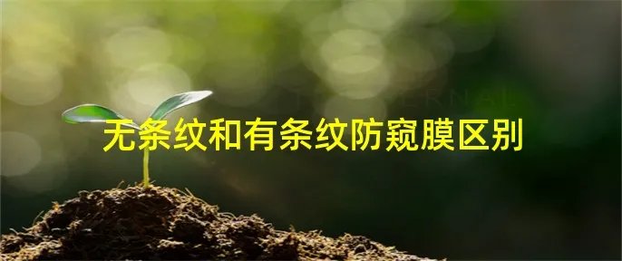 无条纹和有条纹防窥膜区别
