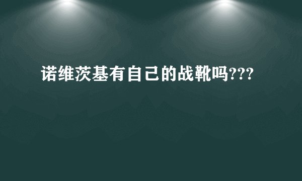 诺维茨基有自己的战靴吗???