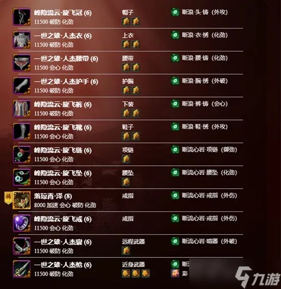 剑网3横刀断浪天策配装