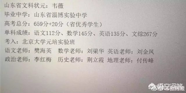 如何评价翟天临高考成绩？