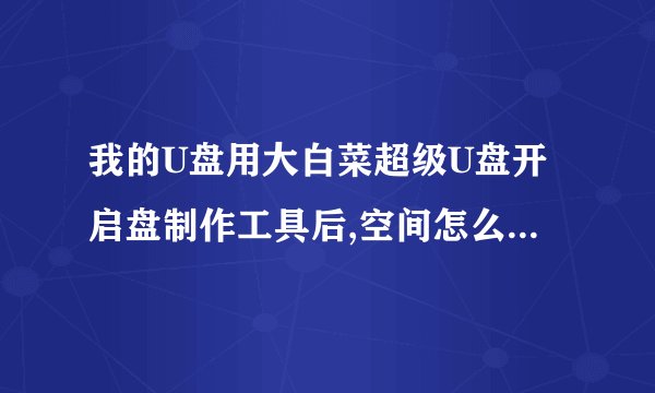 我的U盘用大白菜超级U盘开启盘制作工具后,空间怎么减掉1半