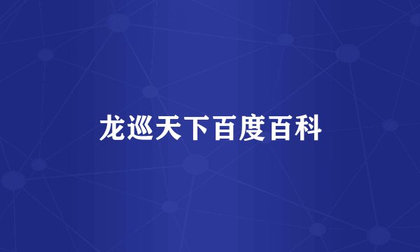 龙巡天下百度百科