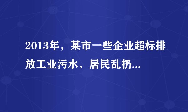 2013年,某市一些企业超标排放工业污水,居民乱扔乱倒生活垃圾,煤矿烟尘和汽车尾气造成的混合型污染,使酸雨和二氧化硫污染面积扩大,水污染严重,群众呼声强烈。该市政府积极回应群众呼声,采取措施,控制污染,保护环境;制定行政法规,严格执法;加大科普宣传力度,增强市民环保意识。 (1)上述材料是如何体现政府坚持对人民负责原则的?(6分) (2)简要说明该市政府上述行为的政治学依据。(5分)