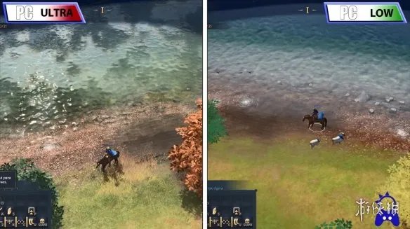 RTS大作《帝国时代4》PC低画质vs高画质同屏对比!