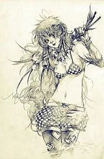 如何画动漫人物的衣服？